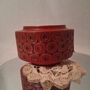 McCoy Red Scandia Line Oval Planter